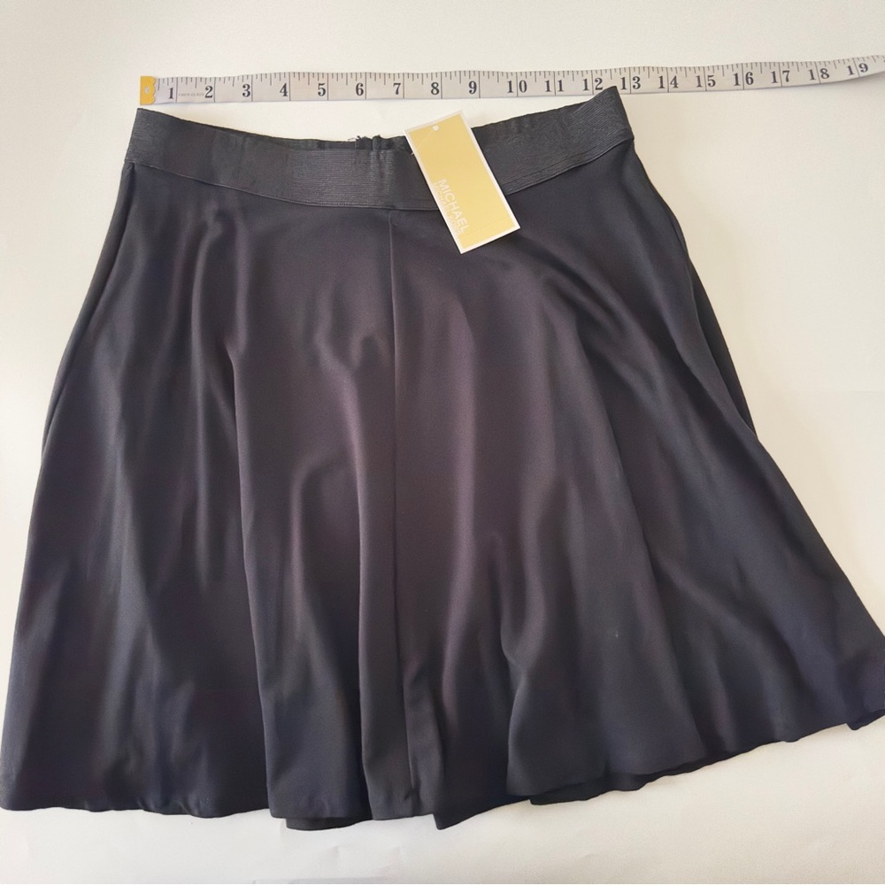 Michael Kors Black Mini Skater Skirt with Elastic Waistband, Women’s Casual XS - Picture 5 of 6